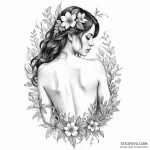 Surreal portrait, a woman peels back her own… — эскиз тату (№1750116791_0, 16.06.2025 23:33) — Tatufoto.com
