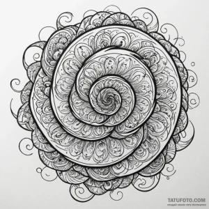 Burning spiral etched in sky, concept art for... - эскиз тату (№1750161587_0, 17.06.2025 11:59) — Tatufoto.com
