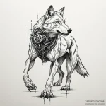 Apocalyptic wolf with mechanical limbs, conce… — эскиз тату (№1750167811_0, 17.06.2025 13:43) — Tatufoto.com