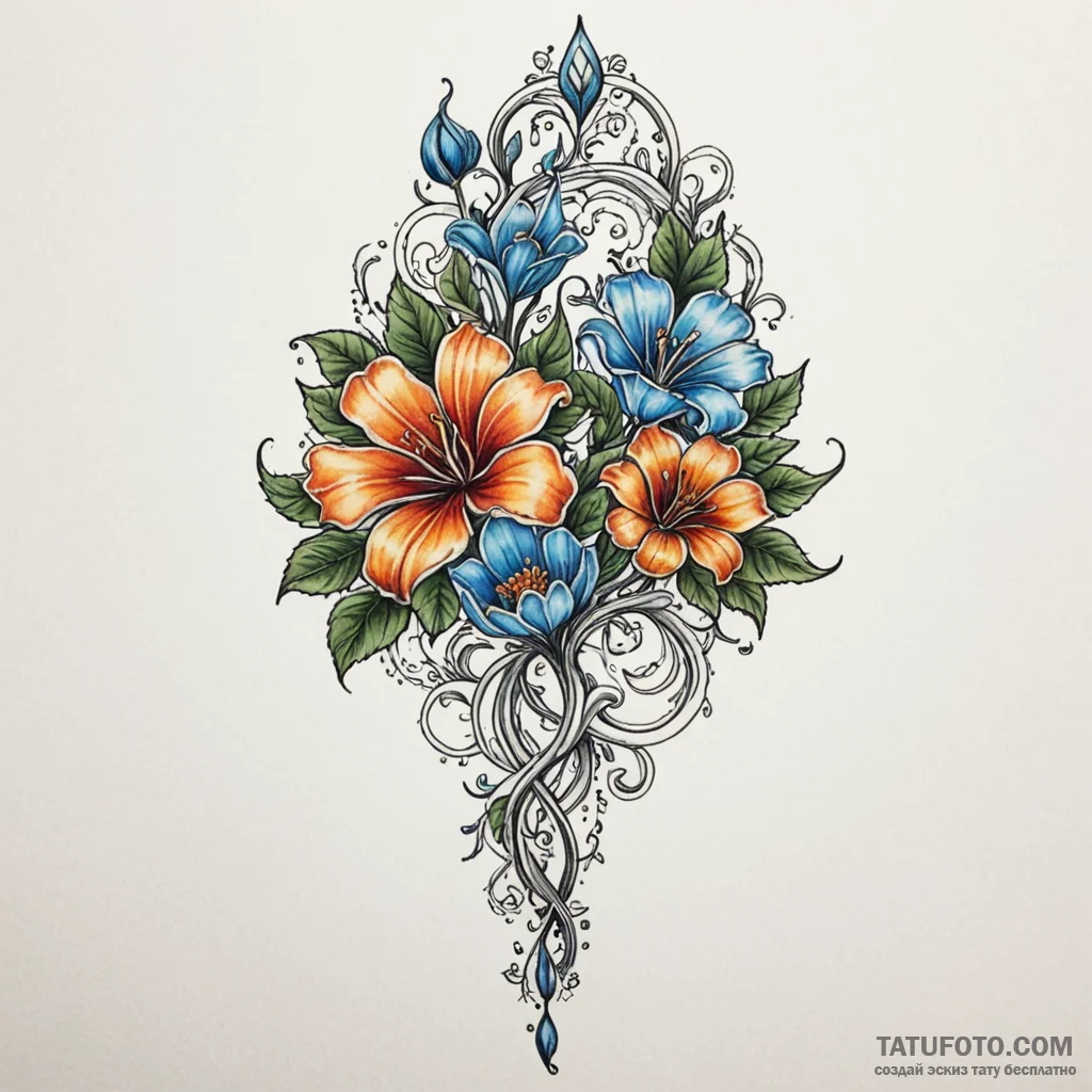 Glacial bloom in bone hand, tattoo sketch des... - эскиз тату (№1750168455_0, 17.06.2025 13:54) — Tatufoto.com