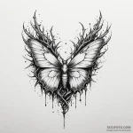 Fractured wings crowned in thorns, ink illust… — эскиз тату (№1750169222_0, 17.06.2025 14:07) — Tatufoto.com