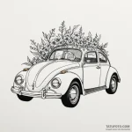 Vw beetle car, classic profile, artistic tatt… — эскиз тату (№1750171037_0, 17.06.2025 14:37) — Tatufoto.com