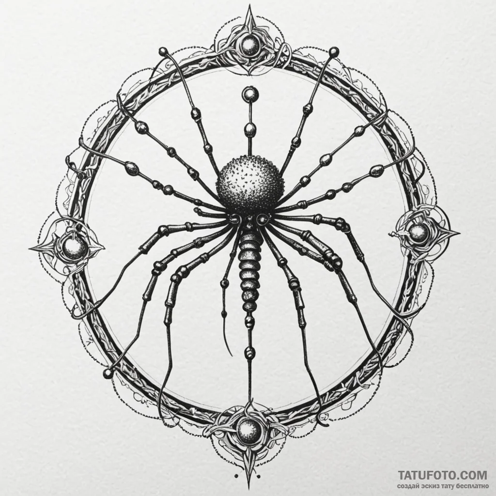 Bacteriophage, tattoo sketch design, minimali... - эскиз тату (№1750172577_0, 17.06.2025 15:02) — Tatufoto.com