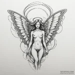 Angel butterfly with glowing trails, tattoo d… — эскиз тату (№1750173347_0, 17.06.2025 15:15) — Tatufoto.com
