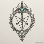 Opal blade breaking bone sigil, tattoo drawin… — эскиз тату (№1750174439_0, 17.06.2025 15:33) — Tatufoto.com