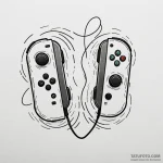Joy-con controllers from a switch, split, art… — эскиз тату (№1750176106_0, 17.06.2025 16:01) — Tatufoto.com