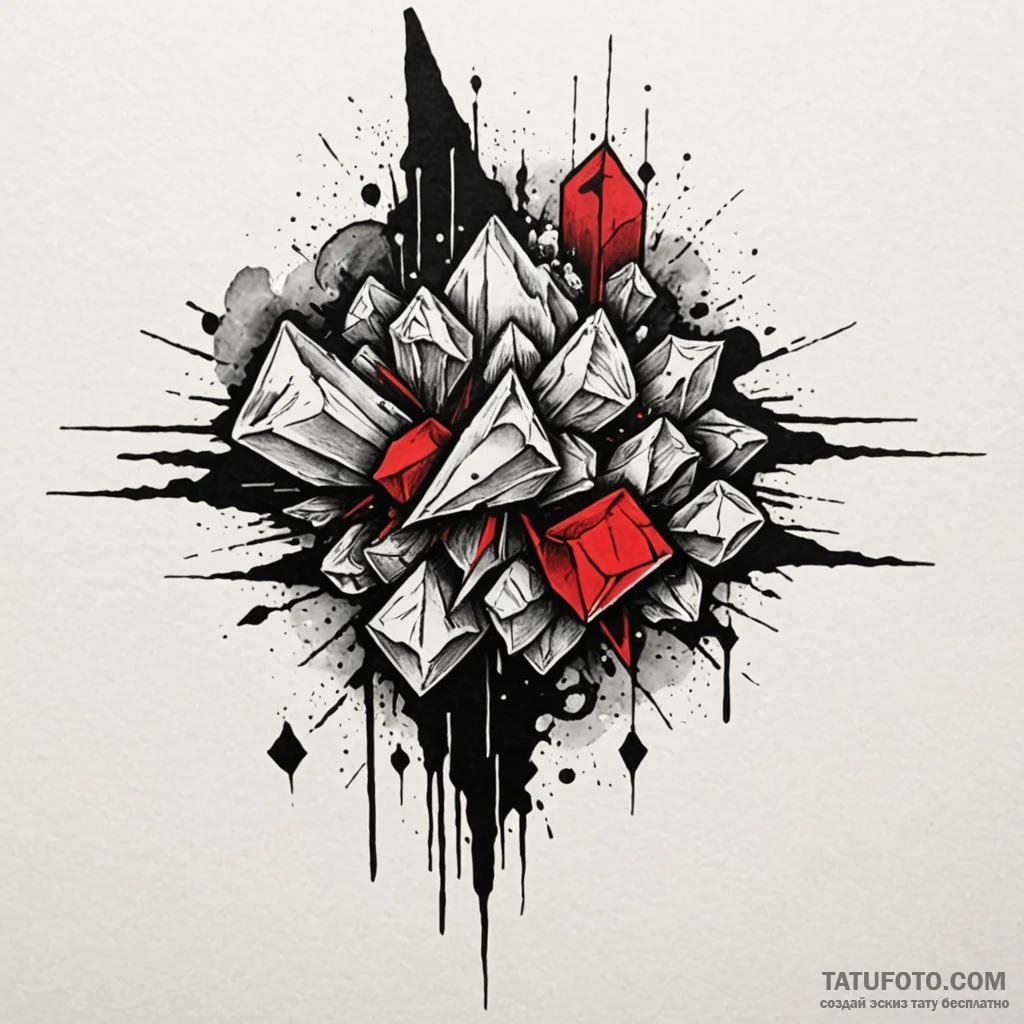 Riftstone floating in void, concept art for t... - эскиз тату (№1750176362_0, 17.06.2025 16:06) — Tatufoto.com