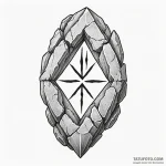 Rune stone — эскиз тату (№1750177193_0, 17.06.2025 16:19) — Tatufoto.com