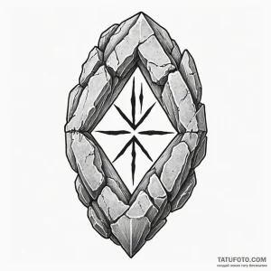 Rune stone - эскиз тату (№1750177193_0, 17.06.2025 16:19) — Tatufoto.com