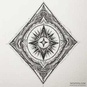 Tide runes glowing in darkness, tattoo sketch... - эскиз тату (№1750179883_0, 17.06.2025 17:04) — Tatufoto.com