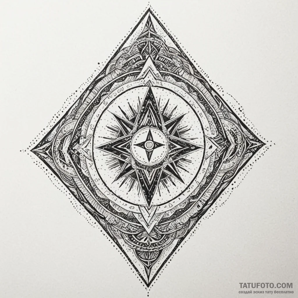 Tide runes glowing in darkness, tattoo sketch... - эскиз тату (№1750179883_0, 17.06.2025 17:04) — Tatufoto.com