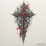 Ice blade with bone hilt, artistic tattoo ske… — эскиз тату (№1750180844_0, 17.06.2025 17:20) — Tatufoto.com