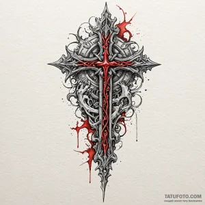 Ice blade with bone hilt, artistic tattoo ske... - эскиз тату (№1750180844_0, 17.06.2025 17:20) — Tatufoto.com