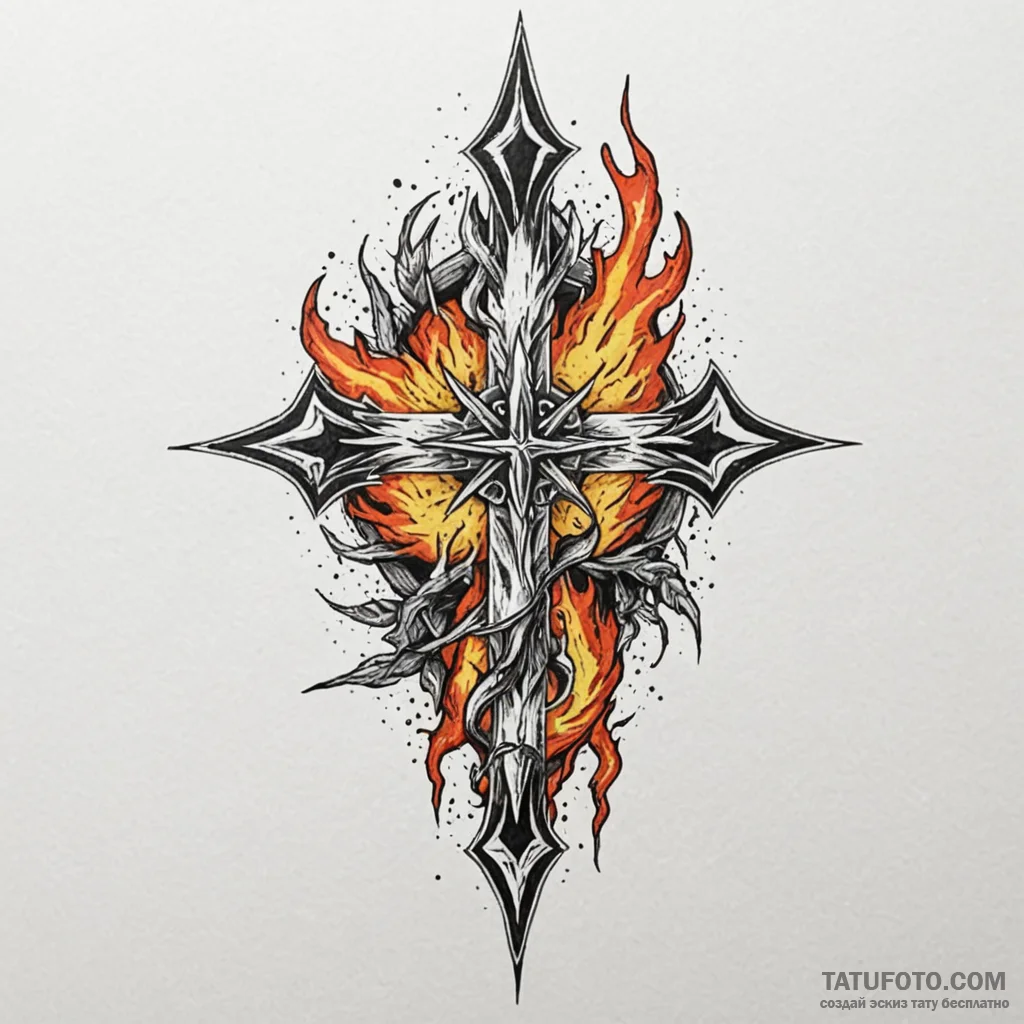 Jagged talon beneath burning sky, tattoo sket... - эскиз тату (№1750182311_0, 17.06.2025 17:45) — Tatufoto.com