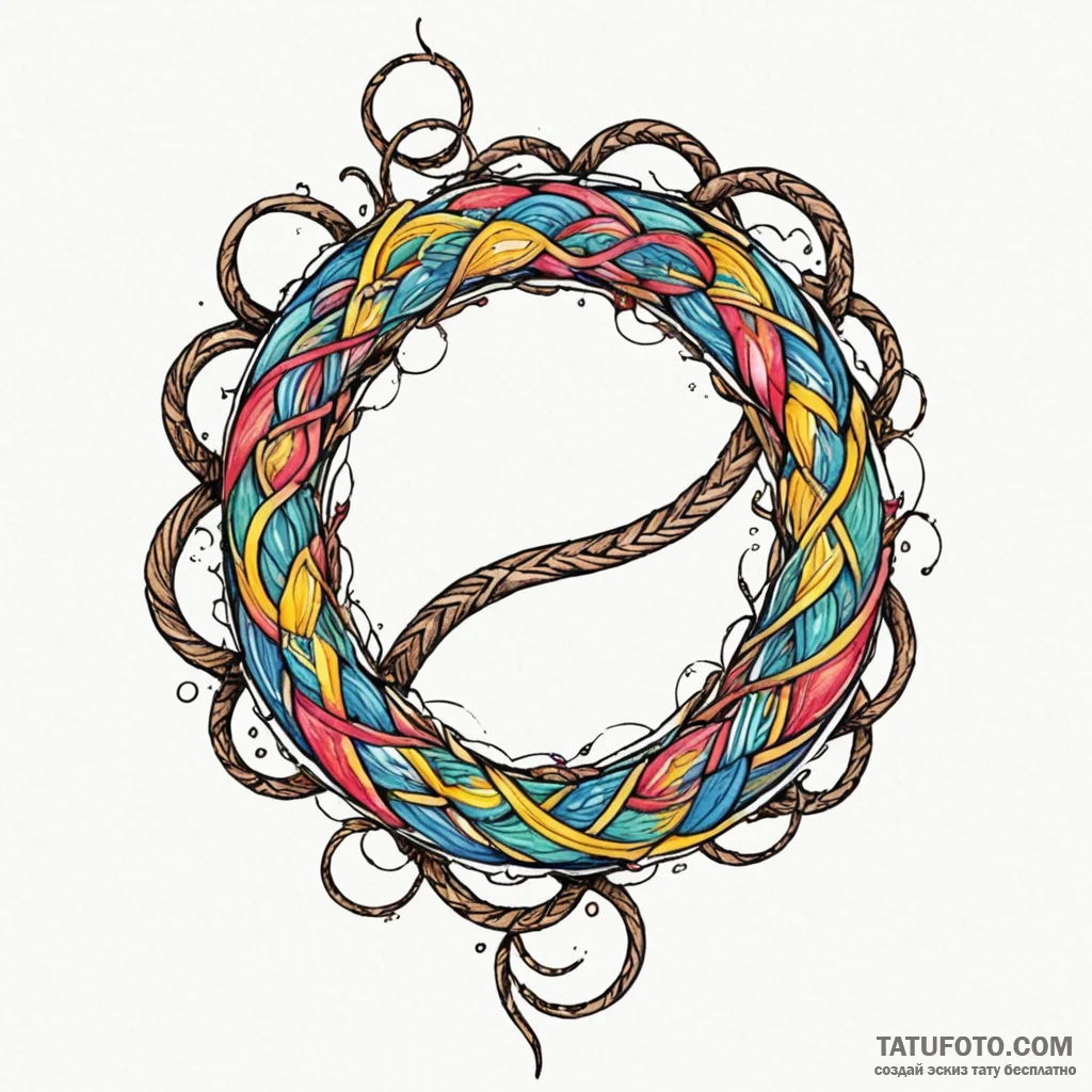Barbed serpent forming infinity loop, tattoo... - эскиз тату (№1750183532_0, 17.06.2025 18:05) — Tatufoto.com
