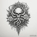 Kraken tendrils in cosmic storm, concept art… — эскиз тату (№1750184552_0, 17.06.2025 18:22) — Tatufoto.com