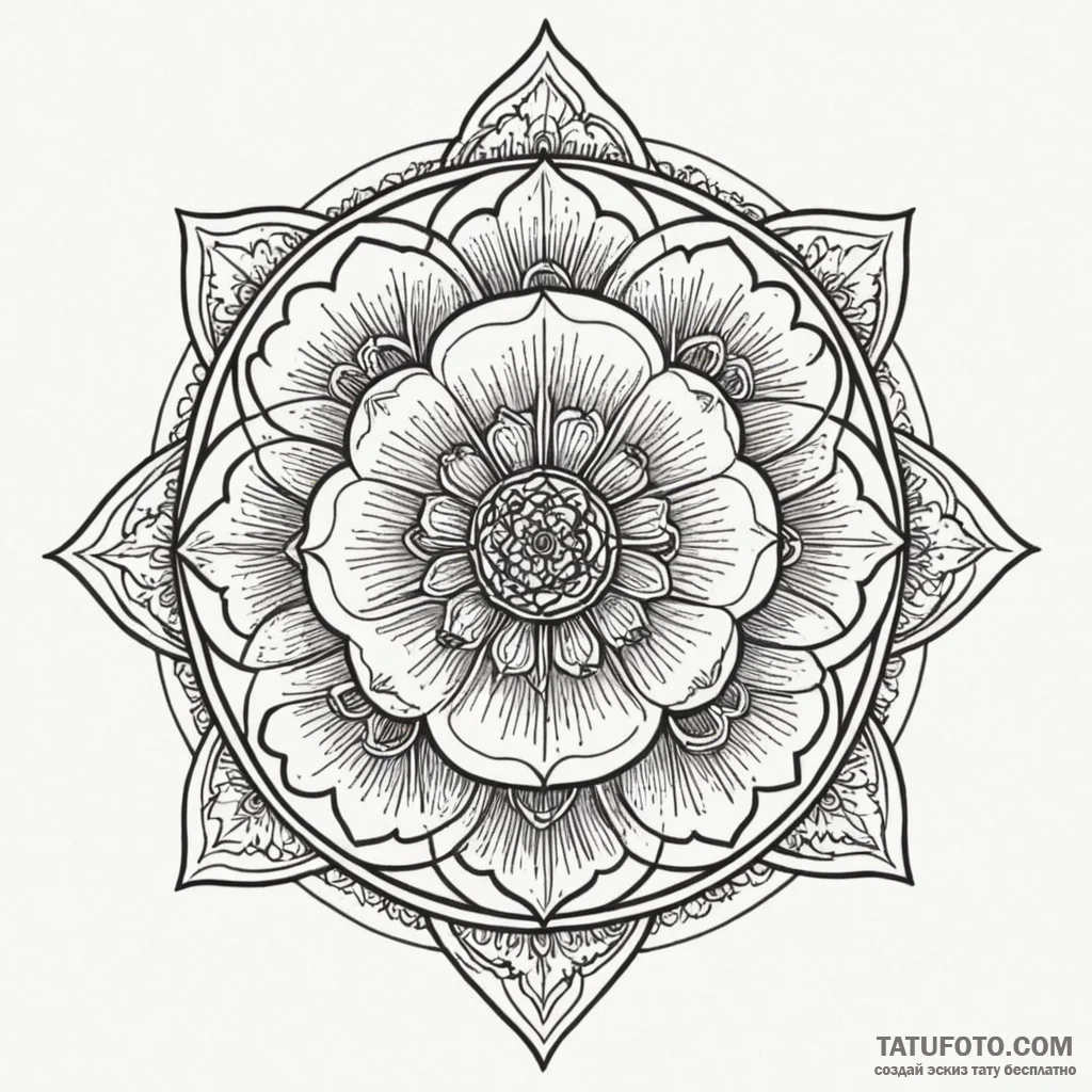 Tudor rose, symbolizing history and heritage,... - эскиз тату (№1750185190_0, 17.06.2025 18:33) — Tatufoto.com