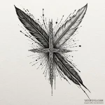 Obsidian quill writing in air, ink illustrati… — эскиз тату (№1750185318_0, 17.06.2025 18:35) — Tatufoto.com