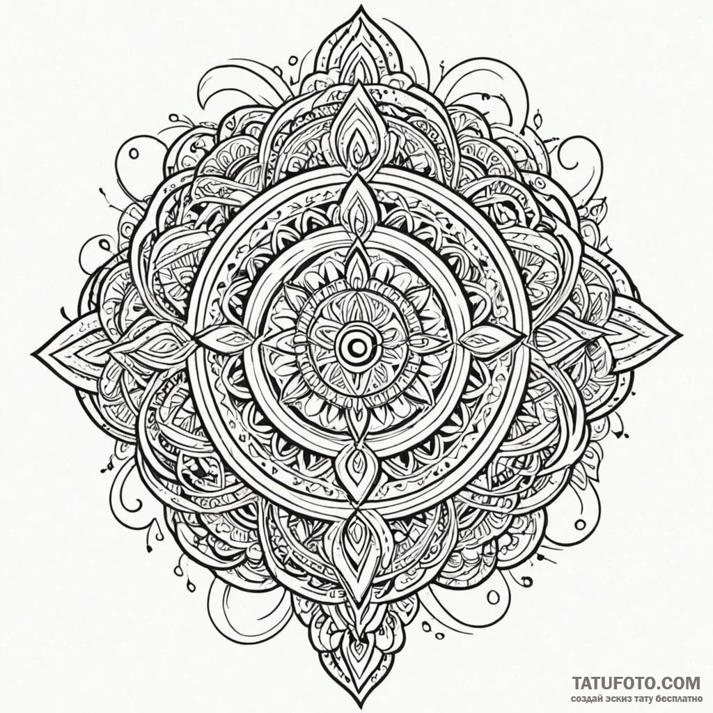 Maori (pattern), tattoo line art, on a clean... - эскиз тату (№1750188602_0, 17.06.2025 19:30) — Tatufoto.com
