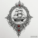 Oak relic through spectral rift, tattoo line… — эскиз тату (№1750188731_0, 17.06.2025 19:32) — Tatufoto.com