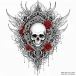 Ivory relic through spectral rift, ink illust… — эскиз тату (№1750188795_0, 17.06.2025 19:33) — Tatufoto.com