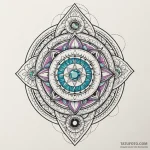 Lizard clutching gemstone orb, tattoo flash s… — эскиз тату (№1750191428_0, 17.06.2025 20:17) — Tatufoto.com