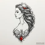 Mermaid’s tear that has solidified into a pie… — эскиз тату (№1750194003_0, 17.06.2025 21:00) — Tatufoto.com