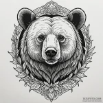 Bear, tattoo line art, clear image, sharp foc… — эскиз тату (№1750195305_0, 17.06.2025 21:21) — Tatufoto.com