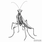 Praying mantis — эскиз тату (№1750195817_0, 17.06.2025 21:30) — Tatufoto.com
