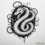 Hollow serpent devouring starlight, artistic… — эскиз тату (№1750196071_0, 17.06.2025 21:34) — Tatufoto.com