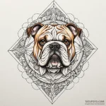 Bulldog, concept art for tattoo, geometric ta… — эскиз тату (№1750200273_0, 17.06.2025 22:44) — Tatufoto.com