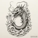 Quartz door opening into void, tattoo line ar… — эскиз тату (№1750201168_0, 17.06.2025 22:59) — Tatufoto.com