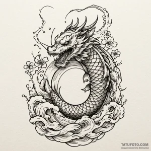 Quartz door opening into void, tattoo line ar... - эскиз тату (№1750201168_0, 17.06.2025 22:59) — Tatufoto.com