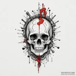 Needle threading bone relic, artistic tattoo… — эскиз тату (№1750204222_0, 17.06.2025 23:50) — Tatufoto.com