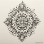 Quartz vine binding ancient key, tattoo sketc… — эскиз тату (№1750205063_0, 18.06.2025 00:04) — Tatufoto.com
