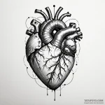 Mechanical heart, tattoo line art, rough sket… — эскиз тату (№1750205259_0, 18.06.2025 00:07) — Tatufoto.com