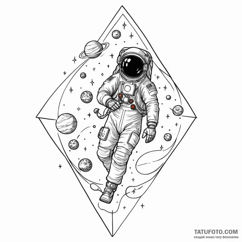 Space - эскиз тату (№1750208375_0, 18.06.2025 00:59) — Tatufoto.com