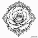 Atomic rose caught in time loop, concept art… — эскиз тату (№1750209469_0, 18.06.2025 01:17) — Tatufoto.com