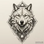 Fenrir (the wolf), tattoo sketch design, sepi… — эскиз тату (№1750209660_0, 18.06.2025 01:21) — Tatufoto.com