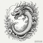 Glacial serpent beneath spectral tree, artist… — эскиз тату (№1750209724_0, 18.06.2025 01:22) — Tatufoto.com