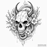 Parrot skull with jeweled eyes, concept art f… — эскиз тату (№1750213180_0, 18.06.2025 02:19) — Tatufoto.com