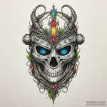 Spectral vines wrapping iron helm, artistic t… — эскиз тату (№1750214013_0, 18.06.2025 02:33) — Tatufoto.com