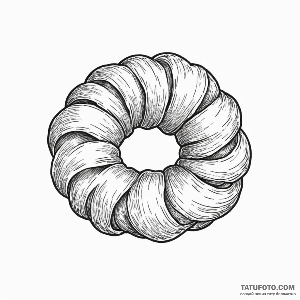 Croissant - эскиз тату (№1750214967_0, 18.06.2025 02:49) — Tatufoto.com
