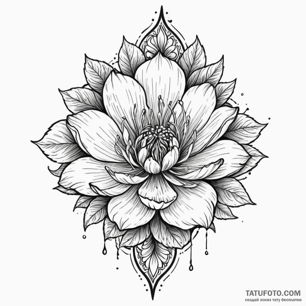 Queenрір‚в„ўs relic beneath frozen bloom, tat... - эскиз тату (№1750216897_0, 18.06.2025 03:21) — Tatufoto.com