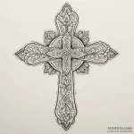Orthodox cross, tattoo drawing outline, minim… — эскиз тату (№1750217478_0, 18.06.2025 03:31) — Tatufoto.com