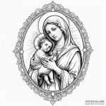 Mother of god — эскиз тату (№1750218446_0, 18.06.2025 03:47) — Tatufoto.com