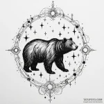 Ursa major/minor constellations, with the bea… — эскиз тату (№1750220379_0, 18.06.2025 04:19) — Tatufoto.com