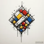 Lego brick, iconic shape, tattoo sketch desig… — эскиз тату (№1750221020_0, 18.06.2025 04:30) — Tatufoto.com