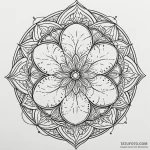 Sand dollar pattern, intricate and natural, c… — эскиз тату (№1750222949_0, 18.06.2025 05:02) — Tatufoto.com