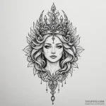 Queenрір‚в„ўs oath carved in stone, tattoo dr… — эскиз тату (№1750223483_0, 18.06.2025 05:11) — Tatufoto.com